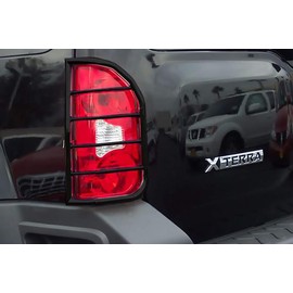MaxMate Premium Compatible with 05-14 Nissan Xterra 2pcs Black Taillight Covers Tail Light Guards (Mounting Hardware & Instruction Included)