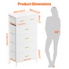 YILQQPER Tall Dresser for Bedroom with 6 Fabric Drawers, Chest