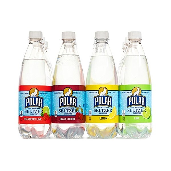 Polar Beverages Seltzer Sparkling Water Variety Pack Flavored Seltzer Drinking Water 12 x 20 Ounce
