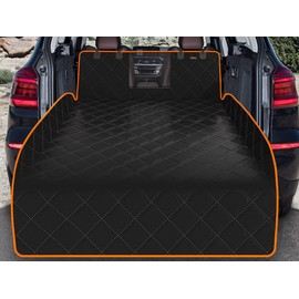 iBuddy SUV Cargo Liner for Dogs, Waterproof Dog Cargo Cover with Bumper Flap Protection Durable Toyota Rav4 Trunk Mat for Pets Keep Your Vehicle Trunk Clean Universal Fit SUV Car Seat Cover