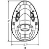 Pediatric Elongated Standard Oxygen Mask with 6.6' Tubing and Adjustable