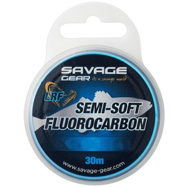 Savage Gear Semi-Soft Fluorocarbon LRF - 30 m Cord, Diameter/Load Capacity: 0.19 mm / 4.89 lb / 2.22 kg