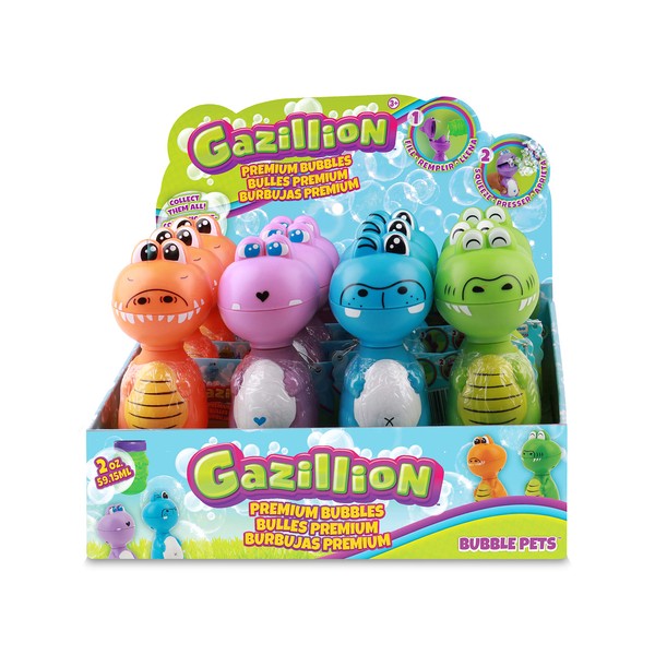 Gazillion Bubbles Bubble Pets (Pack of 12) - Great Kids Bubbles for Kids Parties