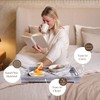 Flexzion Wooden Nesting Trays, Breakfast in Bed Serving Tray with