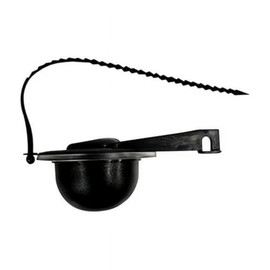 TOILET FLAPPER BLACK 3"