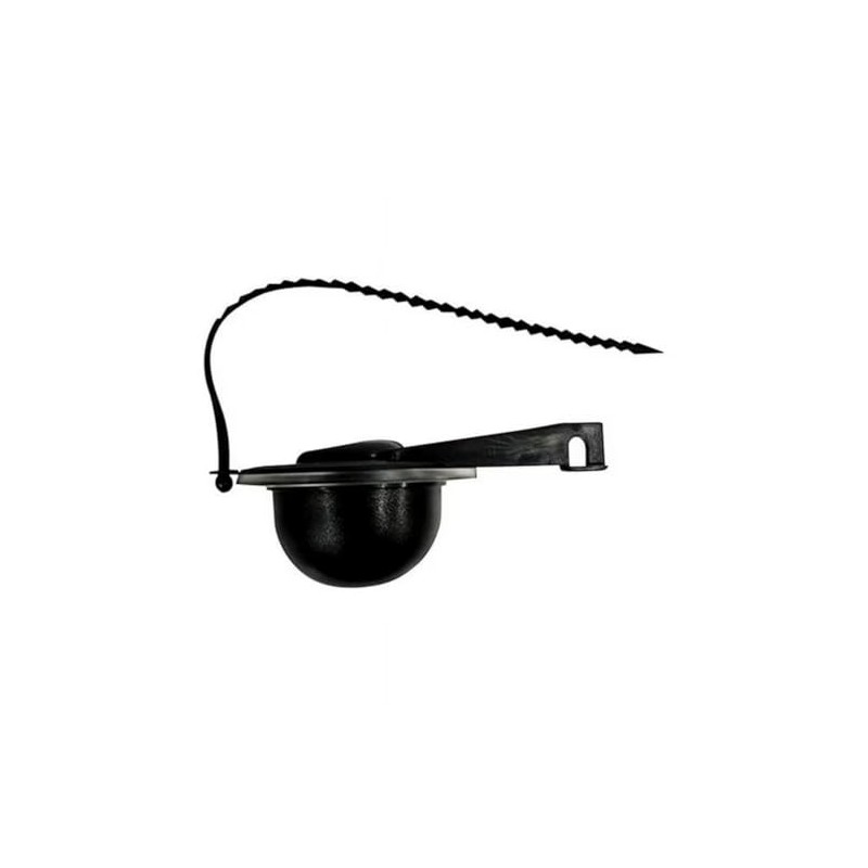TOILET FLAPPER BLACK 3"