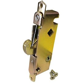 Sliding Glass Patio Door Lock, Mortise Type, 45 Degree Keyway, 3-11/16" Screw Holes
