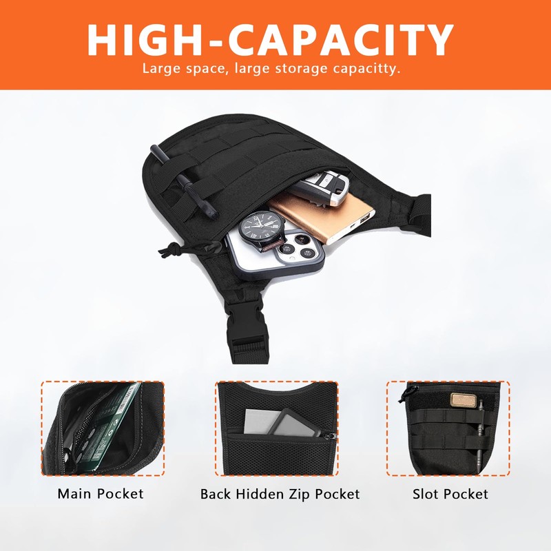 Invisible Underarm Pouch Single-Shoulder Anti Theft Crossbody Bag, Ultra Thin