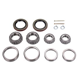Xintre Pack of 2 Boat Trailer Axles Bearing Kits 25580 14125A Trailer Hub Wheel Bearing Kit with Double Lip Grease Seals Fits for 10-36 22333TB 5200-7000 Lbs Tandem Axles