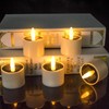 HL Solar Tea Lights, 8PCS Outdoor Waterproof Flameless Candles, Dusk