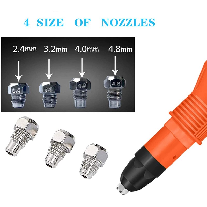 Electric Rivet Gun Adapter,Cordless Drill Riveting Nut Hand Tool Riveter