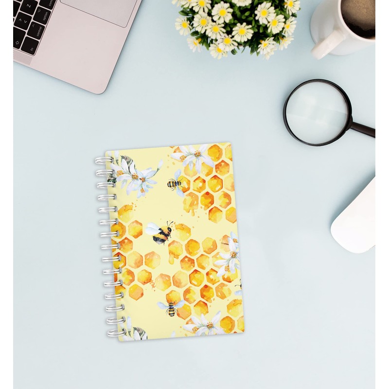 RNKVERLAG 46816 Notebook with Index A-Z Honey in DIN A6