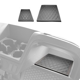 Xtreme Mats Dash Mat Compatible with EZGO RXV Golf Carts - Double Diamond Rubber Liner for GolfCar Cubbys and Dashes - Fits RXV Factory Dash - Golf Cart Accessory (All Black Trim, EZGO RXV 2024+)