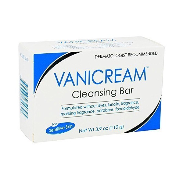 Vanicream Cleansing Bar 3.9 Oz (110 G) Pack of 2 by Vanicream