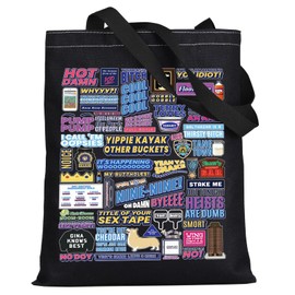 LEVLO Brooklyn 99 Quote Canvas Tote Bag TV Show Inspired Gift Brooklyn Theme Shoulder Bag Brooklyn Merchandise, Brooklyn 99 Bt