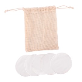 Ipetboom Piece Gentle Makeup Remover Pads Set Soft Bamboo Fiber Reusable Easy to Use Includes Storage Pouch