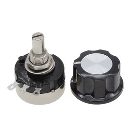 RV24YN20S Potentiometer w Knob B103 10K ohm Single Turn Carbon Film Rotary Taper Switch 2W 20000rpm