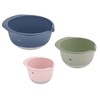 Emsa Prep&Bake 3-Piece Plastic Mixing Bowl Set, 1.4 + 2.8