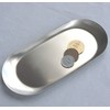 Nagao Tsubamesanjo Oval-Shaped Stainless Steel Tray, 7.0 inches (17.7 cm),