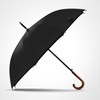 Long Umbrella Long Wooden Handle Windproof Retro Style Water Resistant