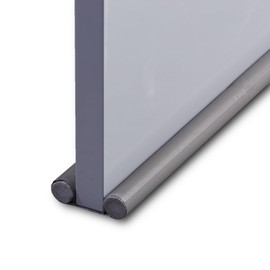 HOOZ Draught Excluder for Doors, PU Leather Door Seal, Draught Excluder with Double Seal, Cut to Size Door Draught Excluder, Wind Stopper and Door Air Stopper (Grey, Pack of 1)