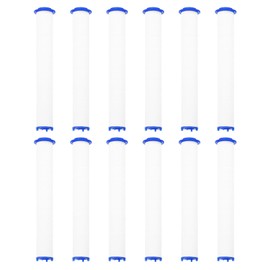 uxcell 12 Pcs Shower Head Filter 5.5 Inch PP Cotton Filter Cartridge Replacement High-Pressure Handheld Fan Shower Jet Sets
