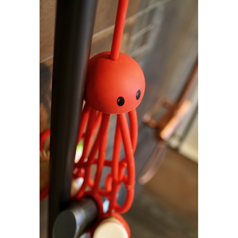 Formverket Octopus - Shower and gel shampoo holder, colour red