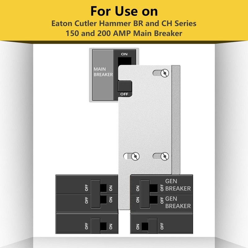 Generator Interlock Kit Compatible with Square D Vertical Main 150