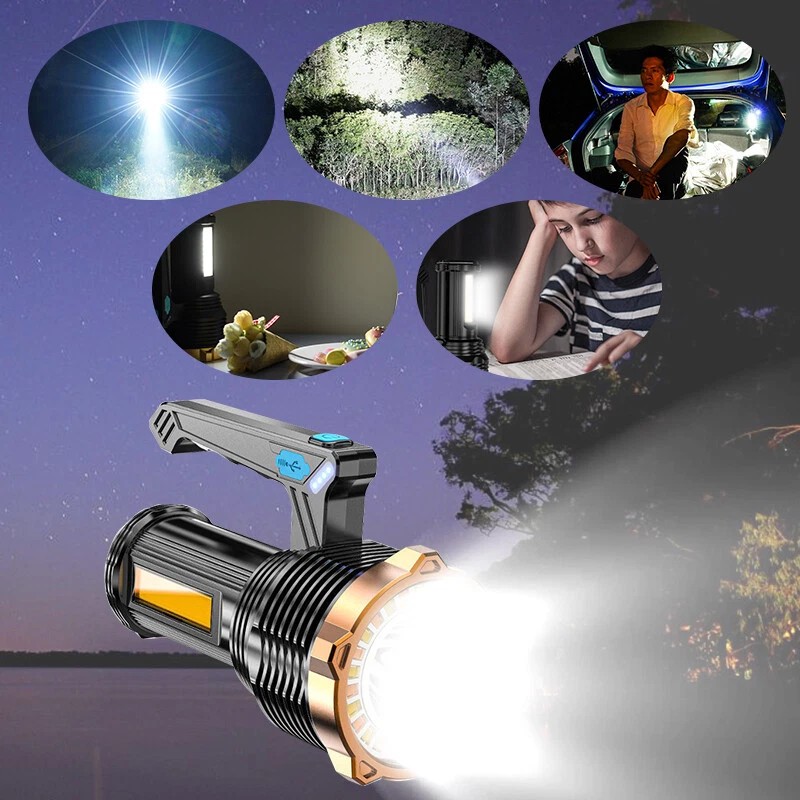 9900000LM Most Powerful 8 Modes LED Torch USB Rechargeable Flashlight
