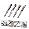 Healvian 4pcs Retro Comb for Greasy Hair Foldable Hair Brush