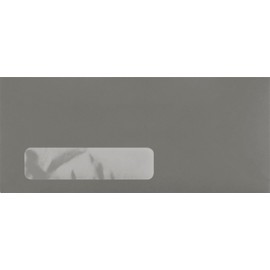 #10 Window Envelopes (4 1/8 x 9 1/2) - Smoke (50 Qty) | Perfect for Checks, Invoices, Letterhead, Letters, Statements | LUX-4860-W22-50