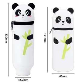 QYEHF Panda Pencil Case, Panda Straight Pen Case, Multifunctional Panda Paw Pencil Case, Storage Bag, Pencil Case for Kids Adults, 22 x 6.5 x 6.6 cm (Expandable)