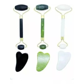 CB Rodillo De Jade Con Guasha + Serum De Arroz