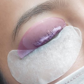 Lomansa Lash Lift Pads, Lash Lift Rods Korean, Only for Perming No.1 Flat Ultra Thin and Sticky, Multiple Use as Eye Patches or Eyelash Lift Tape for Salon (Rose)