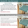 Lawalon Heavyweight Cotton Dining Seat Covers for Chairs (Blue, Set