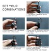 SISAV 3 Digit Combination Lock,Gym Padlock,Outdoor Padlock,Suitable for School Lockers,Tool