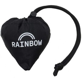 Nickknack 02887-06 Weight Approx. 1 Strawberry Small Eco Bag, Black, Foldable, Popular for Men, Black