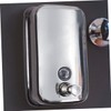 WOONEKY Hand Press Liquid Soap Dispenser Refillable Wall-Mounted Stainless Steel