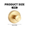 2Pcs Suction Hooks for Bathroom,Shower Towel Gold Hook Cup,Duty Vacuum