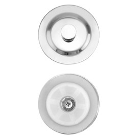QWORK® 1 Pack Universal Bath Plug, Sink Plug, stainless steel drain plug, 39mm hole, sink plug for bathroom kitchen sink