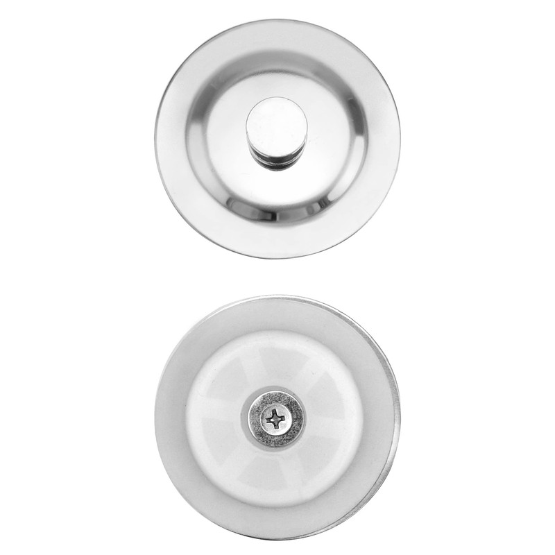 QWORK® 1 Pack Universal Bath Plug, Sink Plug, stainless steel
