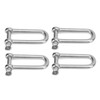 4pcs Stainless Steel U Type Shackle Lengthen U Sling Screws