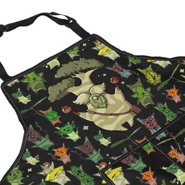 ZJXHPO The Legend Of Dad Kitchen Apron Korok Plant Apron With Pocket Korok Dad Kitchen Decor Gamer Housewarming Gift (C-Korok Apron)