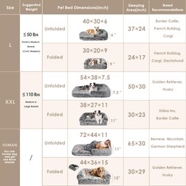 EHEYCIGA Foldable XXL Dog Bed, Faux Fur Fluffy Pet Couch Bed for Extra Large Dogs, Orthopedic Calming Memory Foam Pet Bed, Washable Soft Pet Sofa Bed with Non-Slip Bottom, Faded Black, 54"x38"x7.5"