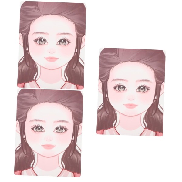 Operitacx 3 Sheets Painted Face Template Makeup Stencils Face Paint