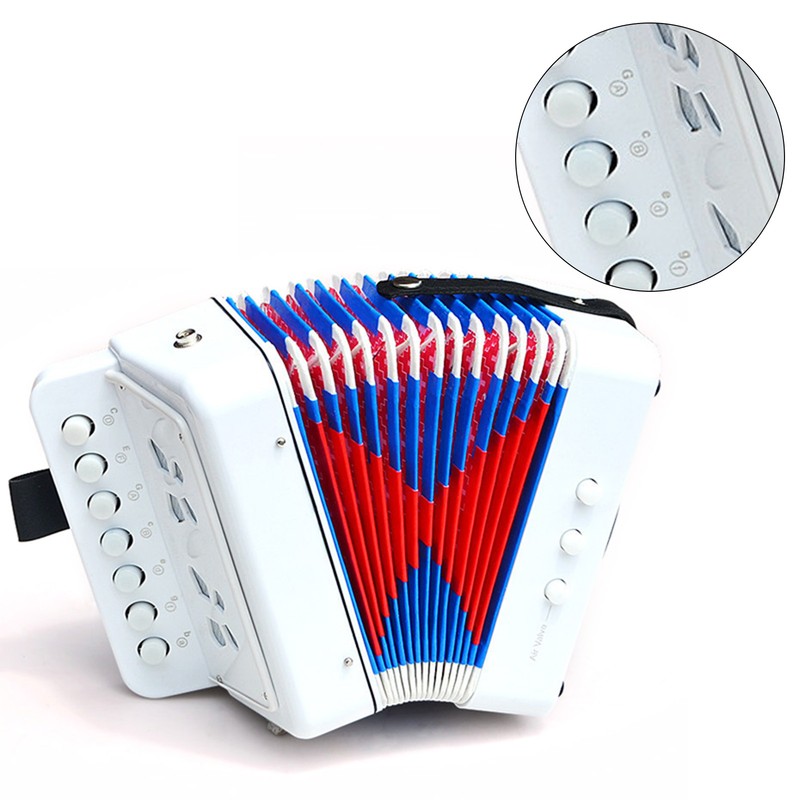 Accordion Toy Children Accordion Musical Instrument 2 Bass 7 Keys