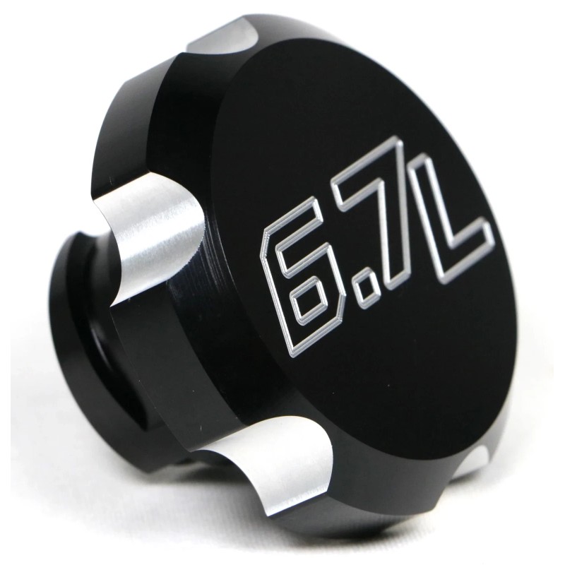 BackWoods Diesel BWD Black Billet Aluminum Oil Cap for Ford