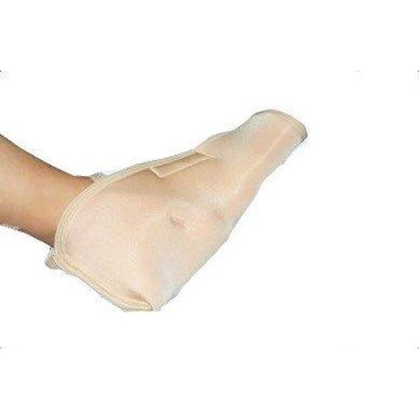 DermaSaver Stay-Put Heel Protector with Toe Cover Size Large
