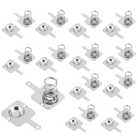 Cutelec 20Pairs Battery Springs AAA Battery Negative to Positive Conversion Spring Contact Nickle Plated 9x9mm