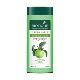 Biotique Bio Green Apple Fresh Daily Purifying Shampoo and Conditioner for Oily Scalp and Hair, 180ml